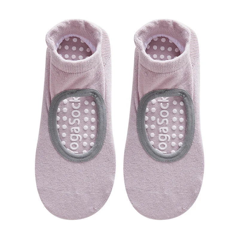 1/8 Pairs Indoor Sports Yoga Pilates Anti Slip Wear Resistant Sports Socks Floor Fitness Dance Shock Absorbent Pure Cotton Socks
