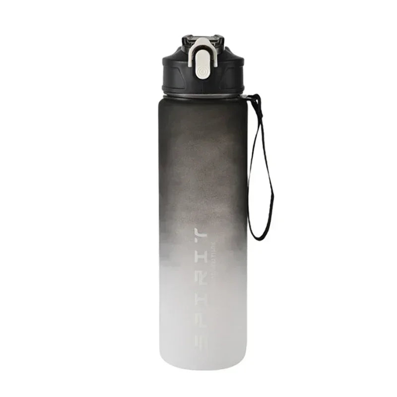 800ML Large Capacity Sports Water Bottle Leak Proof Plastic Drinking Cup With Scale Suitable For Travel Fitness Leakproof