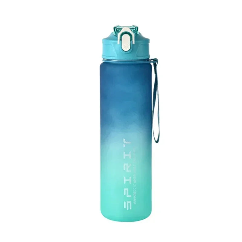800ML Large Capacity Sports Water Bottle Leak Proof Plastic Drinking Cup With Scale Suitable For Travel Fitness Leakproof
